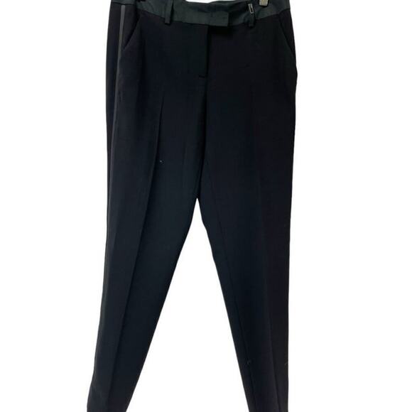 VTG Fendi Virgin Wool Black Tuxedo Pants with tags - Size 2 - Picture 3 of 8